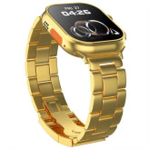 ساعت هوشمند طلایی رنگ ثابت v9 ultra max هولوگرام دار