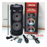 اسپیکر بلوتوث zqs4239s با میکروفون و بند مینی پارتی باکس ( اصلی )