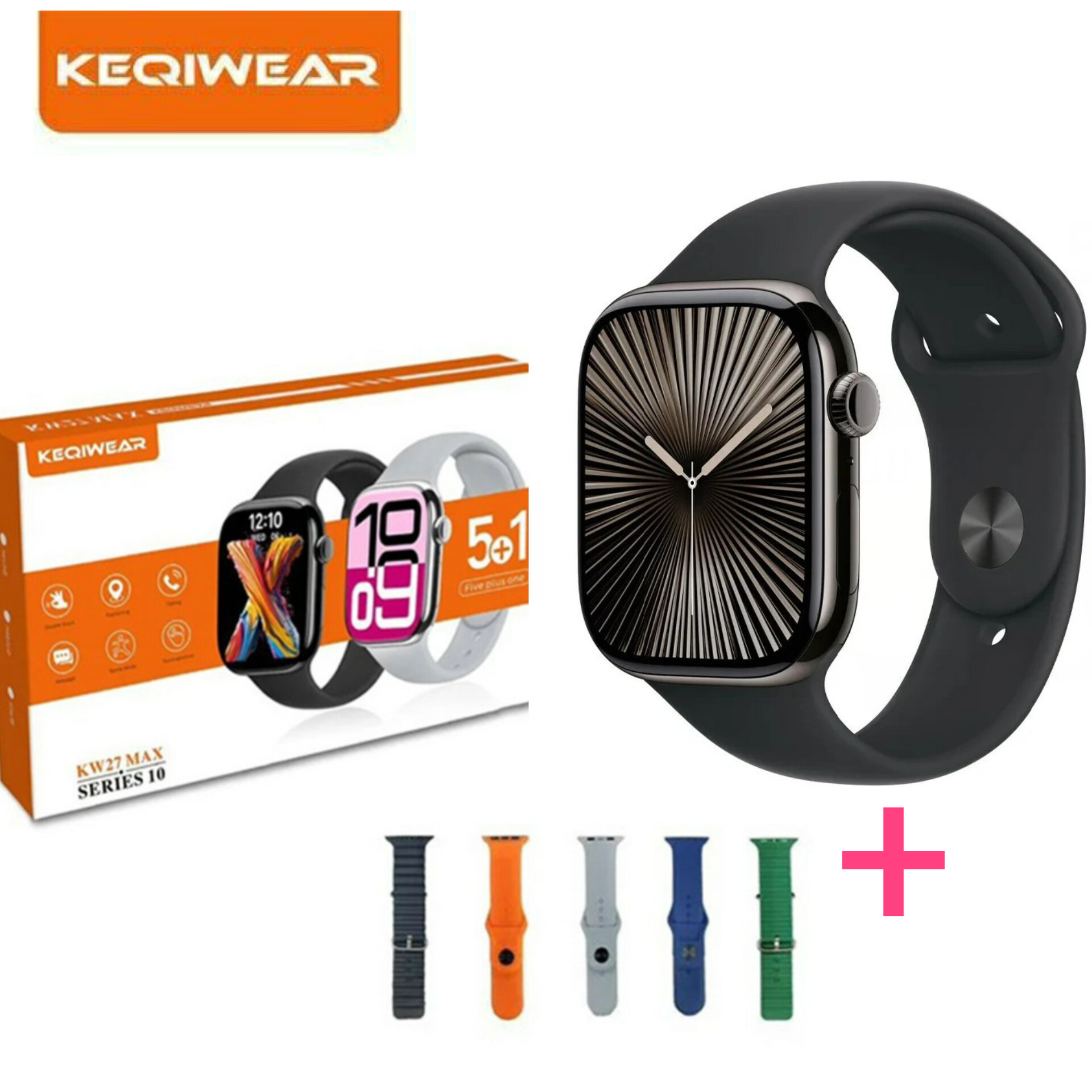 ساعت هوشمند پنج بند  keqiwear max