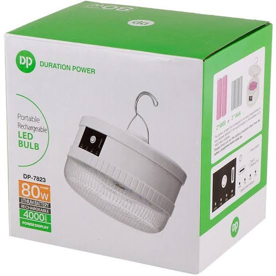 چراغ شارژی پاوربانک شو dp 80w