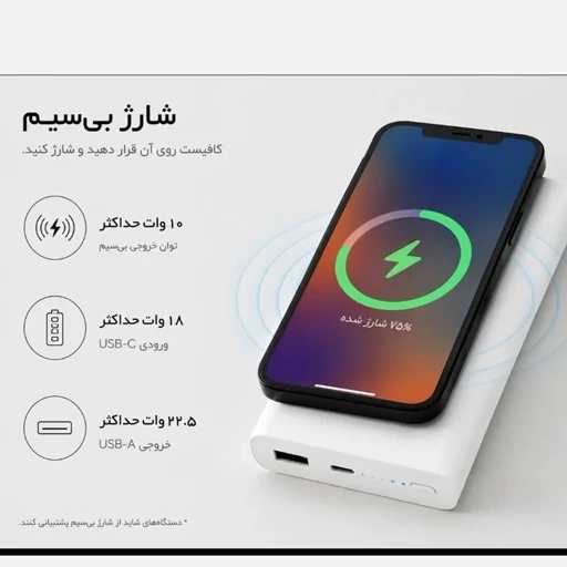 پاوربانک 20هزار شیاومی وایرلس