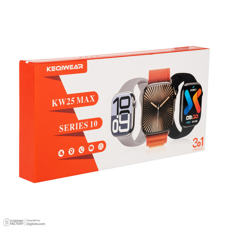 ساعت هوشمند keqiwear سه بند kw25 max
