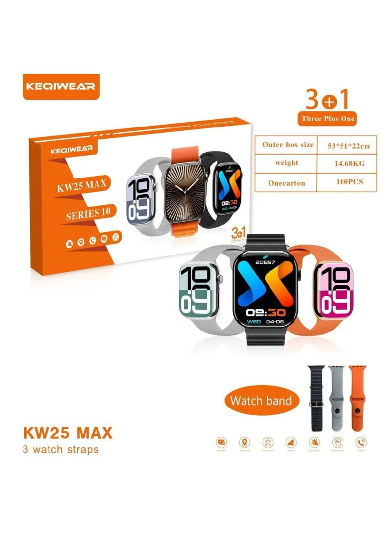 ساعت هوشمند keqiwear سه بند kw25 max